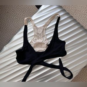 L*space Joey Wrap Crochet Back Bikini Top